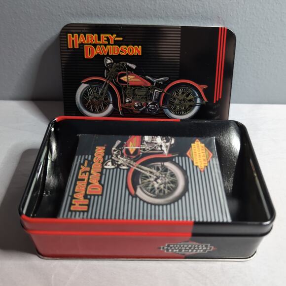 Lot of 3 Collectable Vintage Harley Davidson Playing Cards and Tins New Sealed - Picture 14 of 16
